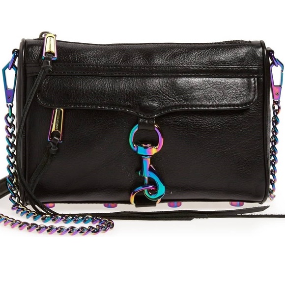 rebecca minkoff mini mac oil slick